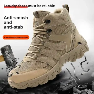 men's anti smash and anti piercing steel boots