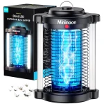 minimoon bug zapper outdoor mosquito zapper with dual led light 4200v fly zapper 15w electric fly traps outdoor ipx4 insect trap
